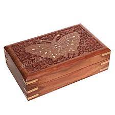 Buy large jewelry armoire standing jewelry cabinet wooden jewelry box cambered front ring necklace storage organizer with top flip makeup mirror retro jewelry chest for women (leg design): Rectangle Brown Wooden Jewellery Box Rs 375 Piece Ak International Id 21470615297