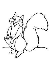 Squirrel Big Smile Squirrel Coloring Page Squirrel Coloring Page Coloring Pages Squirrel Painting
