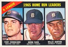 1966 Topps 1965 A L Home Run Leaders Baseball Cards Baseball Trading Cards Baseball Card Values