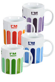 Set of 4 chintz mugs. Bright Fun Tea Mug Colourful Coffee Mug Set Of 4