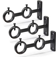 The double curtain rod brackets are helpful if you want to hang two curtains at the same time. Amazon Com Goowin Curtain Rod Bracket 3pcs Adjustable Curtain Rod Holder Double Curtain Brackets Wall Double Rod Curtains Double Curtains Curtain Rod Holders
