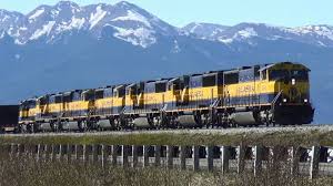 Heavy Duty Alaska Railroad Coal Train With 7 Engines At Anchorage Alaska Railroad Alaska Train Travel Usa