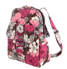 Performance twill small backpack, seawater blooms. Vera Bradley Mocha Rouge Small Backpack Retired Vera Bradley Backpack Vera Bradley Handbags Vera Bradley