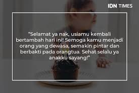 Sedang mencari ucapan selamat ulang tahun yang menyentuh hati untuk anak tersayang? 10 Ucapan Selamat Ulang Tahun Untuk Anak Yang Menyentuh Hati