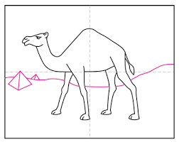 Finish the legs and add the eye to complete the final step in the how to draw a camel lesson. How To Draw A Camel Art Projects For Kids
