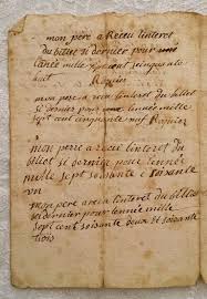 Antique Letter 1765 French Hand Written Paper 1700s French Ephemera Vintage French Hand Written Docs Lettering French Ephemera Old Letters