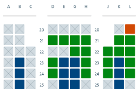 The seats of the last row in business class, the 15th row are located close to the lavatories and it may be bothersome. American S Boeing 777 300er Reconfiguration Plan Revealed View From The Wing
