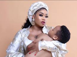 Hours after posing as a nun in a revealing… Toyin Lawani Posts Unclad Photos Of Her Son On Social Media Says He Wanted It