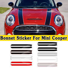 glossy matte engine bonnet hood trunk stripe trim sticker line decals for mini cooper bonnet stripes r50 r53 r52 r55 r56 r57 car stickers aliexpress