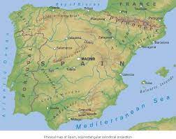 Partiamo dalla cartina geografica della spagna e i suoi confini: Cartina Portogallo Spagna