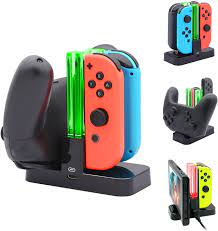 The fastsnail controller charger is extremely convenient. Amazon Com Fastsnail Controller Charger Compatible With Nintendo Switch Charging Dock Stand Station Compatible With Switch Joy Con And Pro Controller With Charging Indicator And Type C Charging Cable Electronics