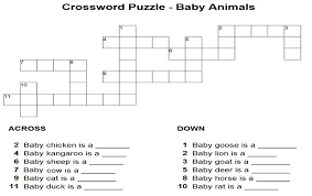 Get the every day amount of crossword puzzles in in this … Baby Animals Puzzle