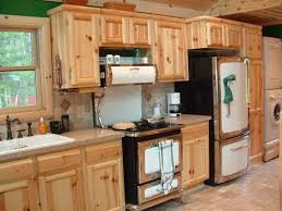kitchen : unfinished pine cabinets