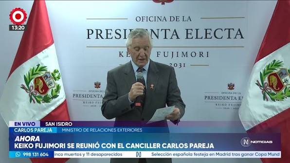 #EnVivo, Canciller Carlos Pareja confirma lista de dignatarios que acudirán a la toma de mando de Keiko Fujimori , Encuentra más información en la WEB ► https://canaln.pe/ | Canal N | Facebook