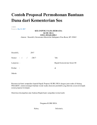 Doc Contoh Proposal Permohonan Bantuan Dana Dari Kementerian Sos Daud Rumbewas Academia Edu