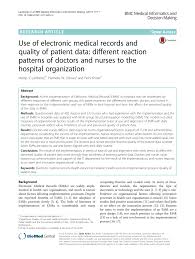 Pdf Use Of Electronic Medical Records And Quality Of