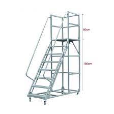 Check spelling or type a new query. China Safety Rolling With Wheels 1800mm Height Iron Mobile Platform Ladder With Handrail China Ladder And Platform Ladder Price