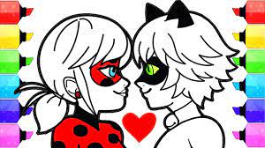 Miraculous tales of ladybug and cat noir coloring book: Miraculous Ladybug Coloring Pages How To Draw And Color Ladybug And Cat Noir Coloring Book Youtube