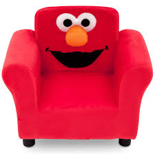 Sesame Street Elmo Kids Upholstered Chair By Delta Children Walmart Com In 2020 Upholstered Kids Chair Toddler Chair Kids Chairs