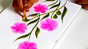 How To Make Easy One Stroke Flower Painting Materials Step By Step Tutorial For Beginners Youtube Easy step by step watercolour painting of white flowers without using any masking fluid. how to make easy one stroke flower painting materials step by step tutorial for beginners