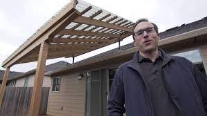 Building A Pergola With Skylift Roof Riser Hardware Outdoor Pergola Building A Pergola Building A Deck