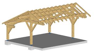 carport bois 2 pentes gamboahinestrosa