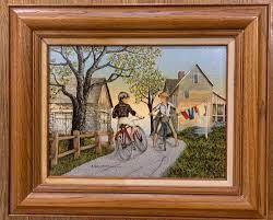 Homeadvisor's painting cost guide gives paint prices per gallon, cost to it'll cost anywhere from $200 to $6,000 to hire a painter. Sold Price H Hargrove Painting Serigraph With Certificate Number Puppy Love Boy Girl Bicycle Framed July 6 0119 8 00 Am Cdt