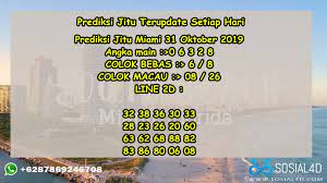 Prediksi Jitu Miami 31 Oktober 2019 Sosial4d Miami Merida