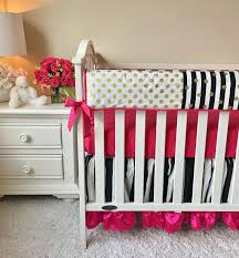 Black And White Baby Bedding Crib Sets Black And White Stripe Baby Bedding Hot Pink Crib Bedding Pink Crib Bedding Pink Crib Crib Bedding Girl