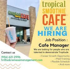 Crew Member/Team Leader At Tropical Smoothie Cafe - Ann Arbor | Harri Jobs
