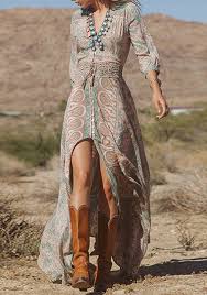 Longue Robe Hippie Boheme Imprimee En Mousseline Bobo Chic Femme Sexy Vintage Robe Longue Robes La robe bohème chic qu'il vous faut est à retrouver chez boutique l'anana(s) ! longue robe hippie boheme imprimee en mousseline bobo chic femme sexy vintage