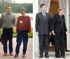 She is shown in uniform marching with a group of friends and an east german officer. The Man Behind Merkel Meet The German Chancellor S Professor Husband Who Loves Opera And Stays Firmly Out Of The Limelight