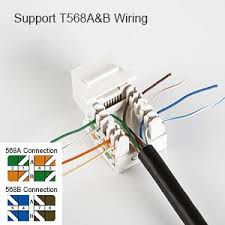 A set of wiring diagrams may be required by the electrical inspection authority to embrace membership of the habitat to the public electrical supply system. Amazon Com Cablecreation 20 Pack Cat6 Rj45 Keystone Jack Module Connector Network Coupler Ethernet Wall Jack White Computers Accessories