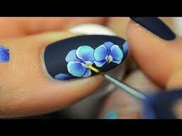 Car tout devient magique avec des ongles. Nail Art Orchid One Stroke Youtube
