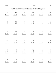 You can practice addition facts, subtraction facts, and missing addend problems (missing number additions). Addition And Subtraction Math Facts 1 20 Math Facts Addition Facts Addition And Subtraction Worksheets