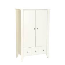 Get 5% in rewards with club o! Classic Bedroom Armoire Wardrobe Cabinet In Soft White Wood Finish Fastfurnishings Com