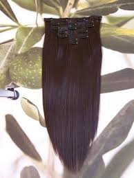 Reecho hair extensions clip in straight curly wavy 4 pcs set thick hairpiece. Full Head 16 Clip Hair Extensions Dark Brown 6
