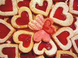 Печенье в виде сердечек
