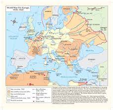 The north africa campaign mainly took place in northern africa from 1940 to 1943. World War Ii Europe Wall Map By Geonova