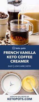homemade french vanilla keto coffee