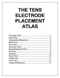 The Tens Electrode Placement Atlas North West Physiotherapy Tens Electrode Placement Tens Electrodes Tens Unit Placement