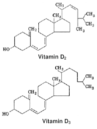 Mushrooms contain a yeast compound called ergosterol, which is converted to ergocalciferol on. Chemical Structure Of Vitamins D 2 And D 3 Download Scientific Diagram