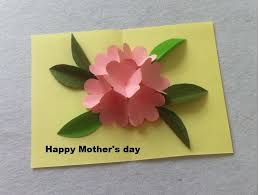 Diy Beautiful Pop Up Flower Card Diy Mother S Day Card Createsie Pop Up Flower Cards Flower Cards Mother S Day Diy