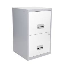 Doors, drawer fronts, and face of the cabinet case will be raw wood unless ordered with an optional finish of your choice. Buy Pierre Henry 2 Drawer Metal Filing Cabinet Silver White Filing Cabinets And Office Storage Argos