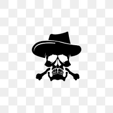 Skull Cross Bone Vector Pirate Icon Logo Halloween Ghost Skull Head Wearing Cowboy Hats Logo Icons Cross Icons Halloween Icons Png And Vector With Transparen Skull Head Halloween Icons Cross Vector