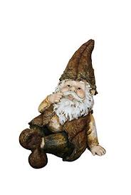 Download Alpine Gxt698 Rainforest Sitting Gnome Garden Statue Visit The Image Link More Details Garden Statues Garden Gnomes Statue Gnome Garden
