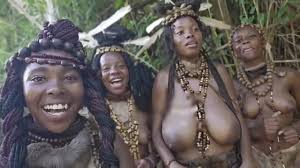 African Big Breasted Tribal Girls Singing In The Bush