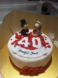 Ruby Wedding Anniversary Cake 40th Anniversary Cakes 40th Wedding Anniversary Cake Anniversary Cake