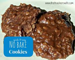 No Bake Cookies The Teacher S Wife Recipe Easy Cookie Recipes Easy No Bake Cookies Baking