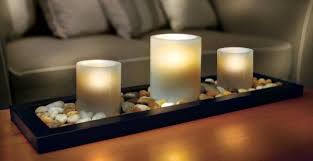 Sarah Peyton Home 3 Piece Flameless Candle Set Amazon Home Amp Kitchen Coffee Table Centerpieces Candle Decor Flameless Candle Set